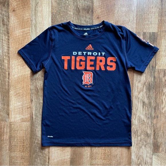 Adidas Detroit Tigers Short Sleeve Tee for Sporty‎ Style climalite - Picture 1 of 6